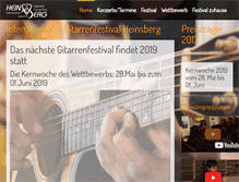 Tablet Screenshot of guitar-festival.com